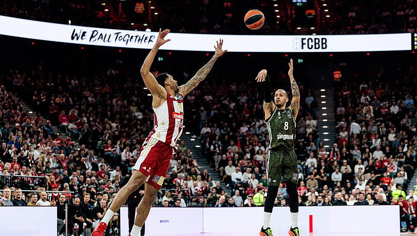Sicher für drei Punkte: Shabazz Napier. Sicher für drei Punkte: Shabazz Napier.