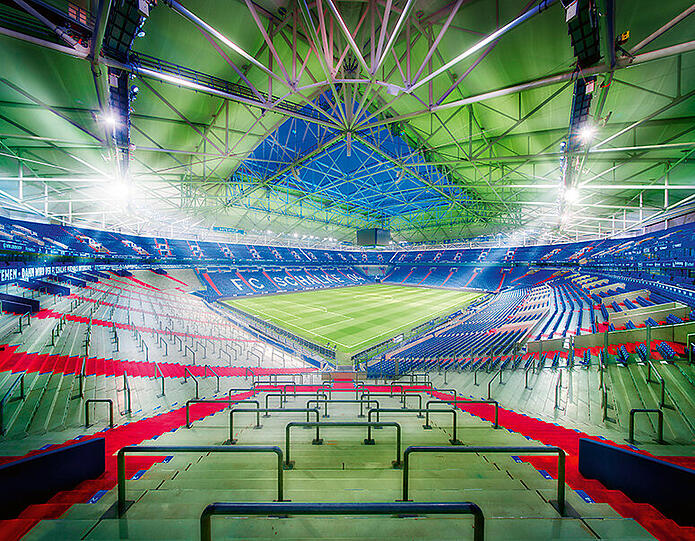 Die VELTINS-Arena in Gelsenkirchen ist das Zuhause von Schalke 04.