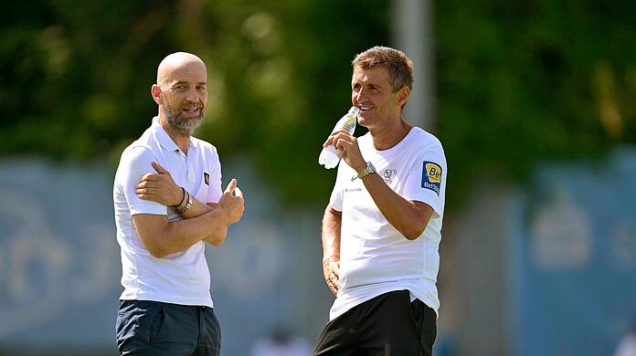 Halten die Augen nach potenziellen Neuzugängen weiter offen: 1860-Trainer Michael Köllner und Sportchef Günther Gorenzel.