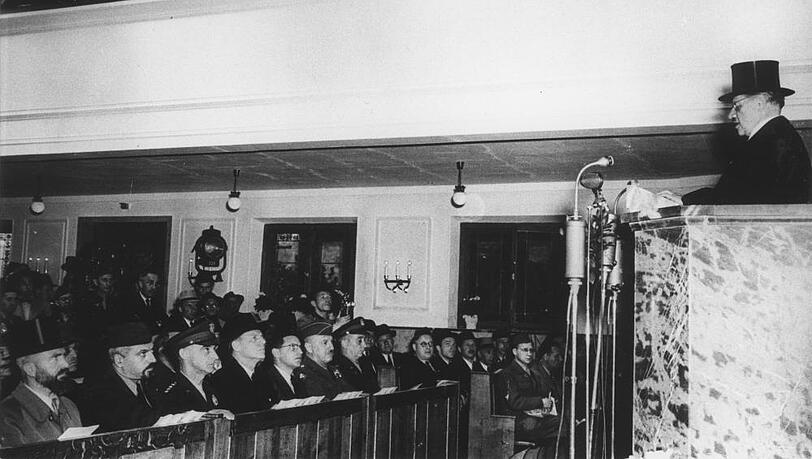 20. Mai 1947: Die Synagoge in der Reichenbachstraße wird neu eingeweiht. 20. Mai 1947: Die Synagoge in der Reichenbachstraße wird neu eingeweiht.