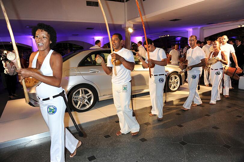 Gipfeltreffen der Sportstars bei den Laureus Awards in Rio de Janeiro. Sehen Sie hier, welche Promis sich noch auf der Welcome Party blicken ließen.