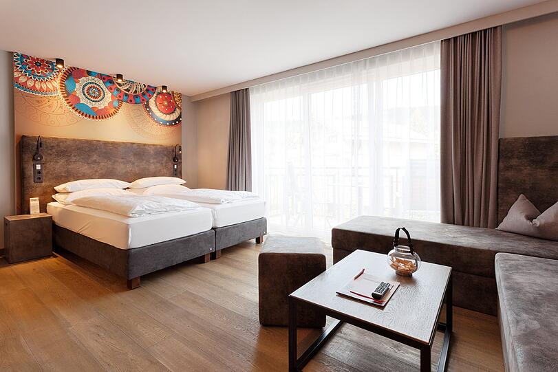 Modern und gemütlich, die Deluxe-Doppelzimmer Hofschick