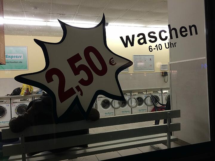 Morgens ist hier Waschen günstiger...