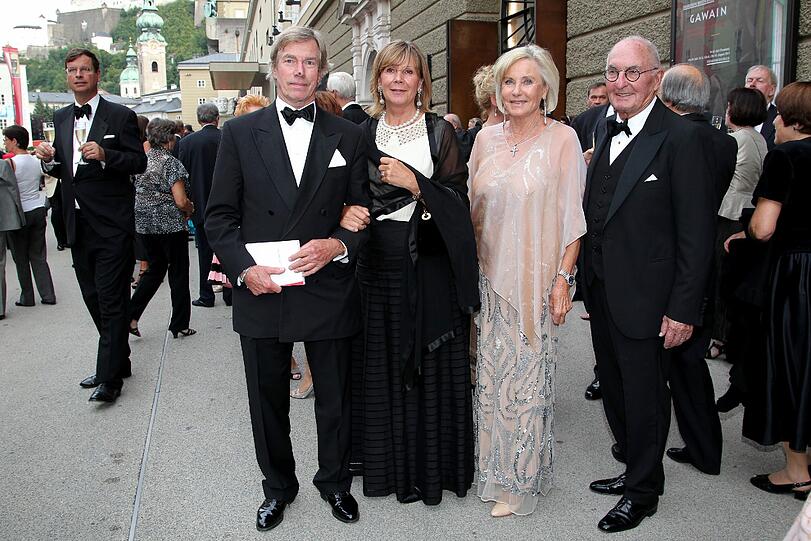 Prinz Leopold, Poldi und Frau Prinzessin Ursula, Uschi von Bayern, Inge Wrede Lanz und Mann Peter Lanz