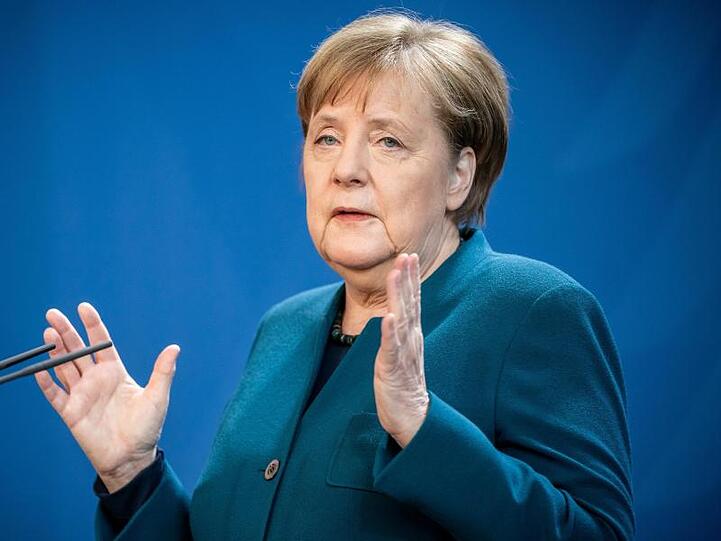 Bundeskanzlerin Angela Merkel (CDU), spricht über weitere Maßnahmen gegen die Ausbreitung des Coronavirus.