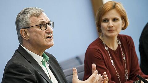 Bernd Riexinger (links) und Katja Kipping: Das Duo hatte 2012 den Parteivorsitz übernommen.