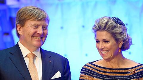 Der niederländische König Willem-Alexander und Königin Máxima in Bremen.