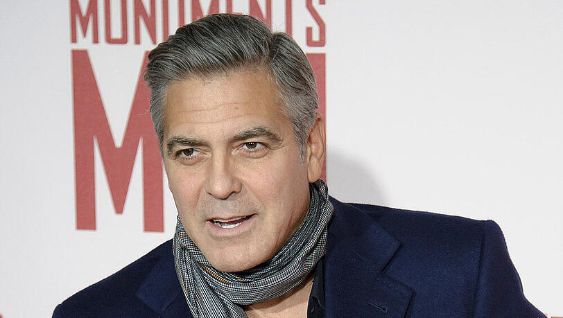 Bald unter der Haube? George Clooney auf der UK-Premiere von "The Monuments Men" in London Bald unter der Haube? George Clooney auf der UK-Premiere von "The Monuments Men" in London