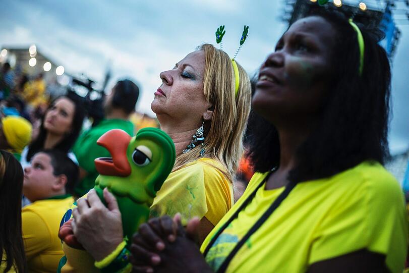 Die Fans der Fußball-WM 2014