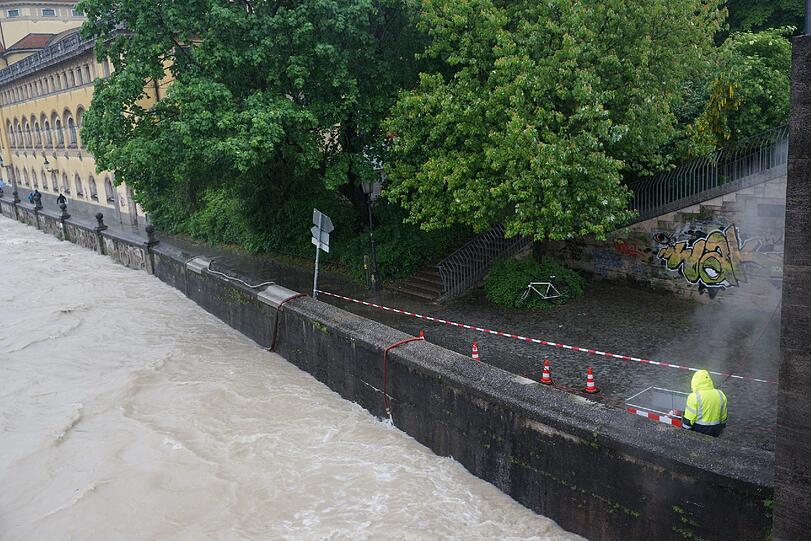 Erinnerungen an 2013: Bilder vom Hochwasser in München.