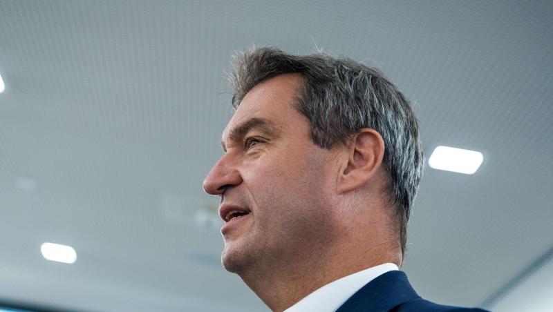 Markus Söder (CSU), Ministerpräsident von Bayern, gibt beim Auftakt der zweitägigen CSU-Vorstandsklausur ein Statement. Foto: Lino Mirgeler Markus Söder (CSU), Ministerpräsident von Bayern, gibt beim Auftakt der zweitägigen CSU-Vorstandsklausur ein Statement. Foto: Lino Mirgeler