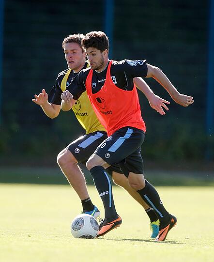Training an der Grünwalder: Friedhelm Funkel bei der Einheit mit dem TSV 1860. Die Bilder