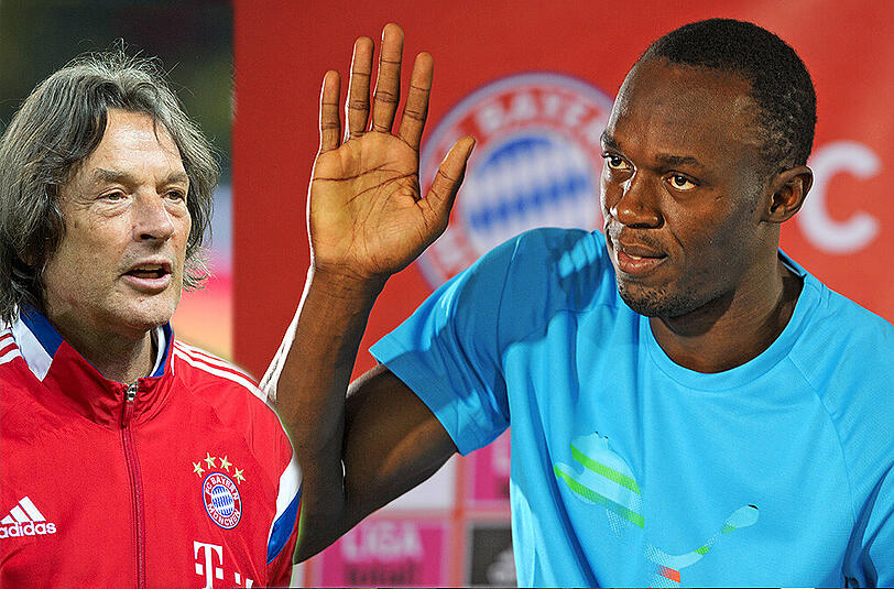 Usain Bolt lässt sich von Müller-Wohlfahrt behandeln.