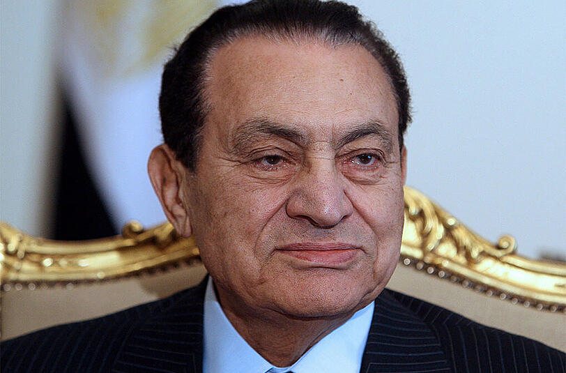 Ex-Diktator Ägyptens Husni Mubarak. 230 Aktivisten der Revolution, die vor vier Jahren zum Sturz Mubarak geführt hatte, wurden zu lebenslanger Haft verurteilt.