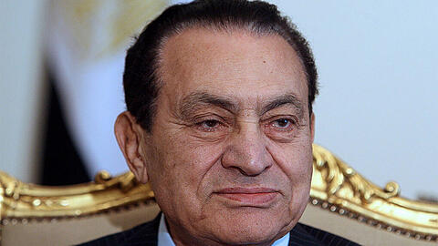 Ex-Diktator Ägyptens Husni Mubarak. 230 Aktivisten der Revolution, die vor vier Jahren zum Sturz Mubarak geführt hatte, wurden zu lebenslanger Haft verurteilt.