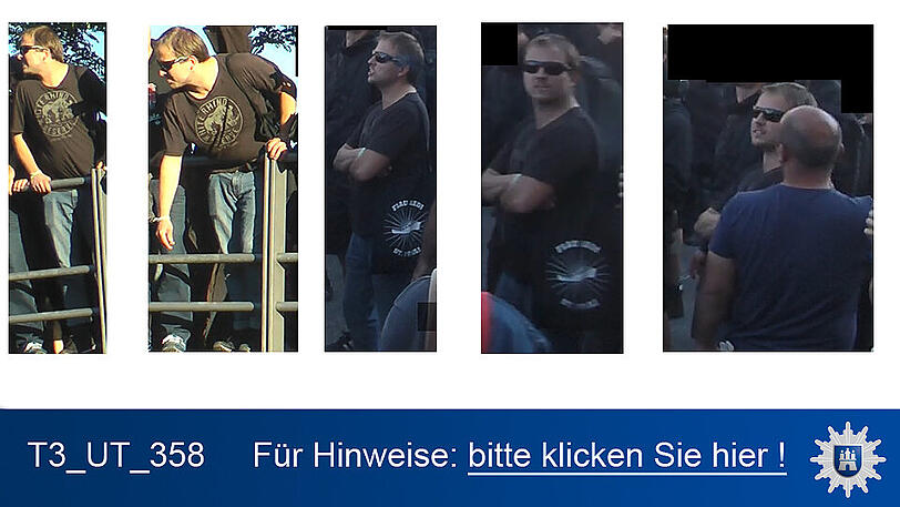 Nach diesen Personen wird öffentlich gefahndet. Die Polizei in Hamburg wird erreicht unter 040/4286-76543.