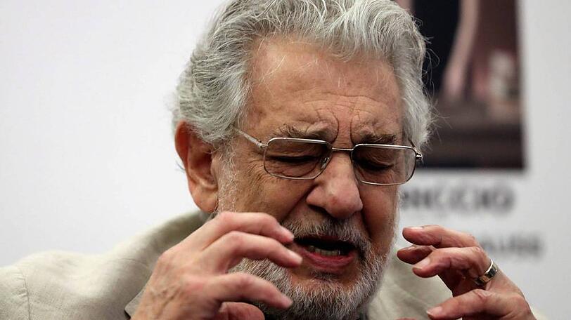 Plácido Domingo während einer Pressekonferenz im Juli 2019