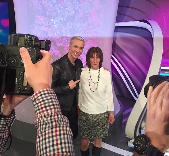 Julian David und seiner Mutter