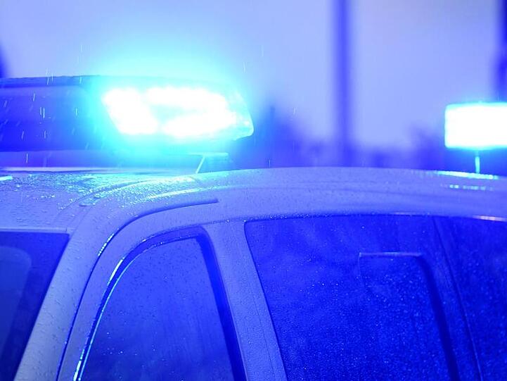 Ein Polizeiwagen mit eingeschaltetem Blaulicht. Foto: Carsten Rehder/dpa/Archivbild
