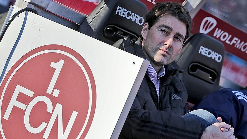 Nürnberg-Trainer René Weiler vor dem Spiel gegen die Löwen. Nürnberg-Trainer René Weiler vor dem Spiel gegen die Löwen.