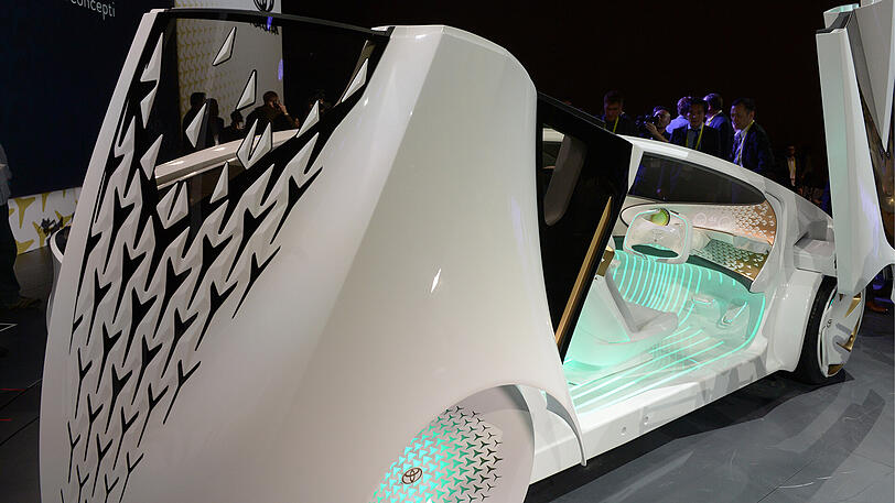 Toyotas Prototyp eines selbstfahrenden Autos mit künstlicher Intelligenz «Concept-i» ist auf der Technik-Messe CES in Las Vegas zu sehen.