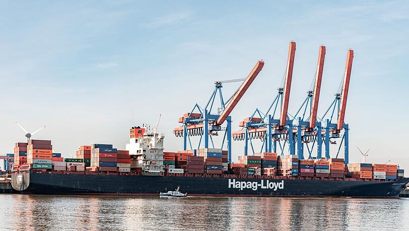Das Terminal Altenwerder: Der für den Güterumschlag bedeutendste deutsche Seehafen ist Hamburg.