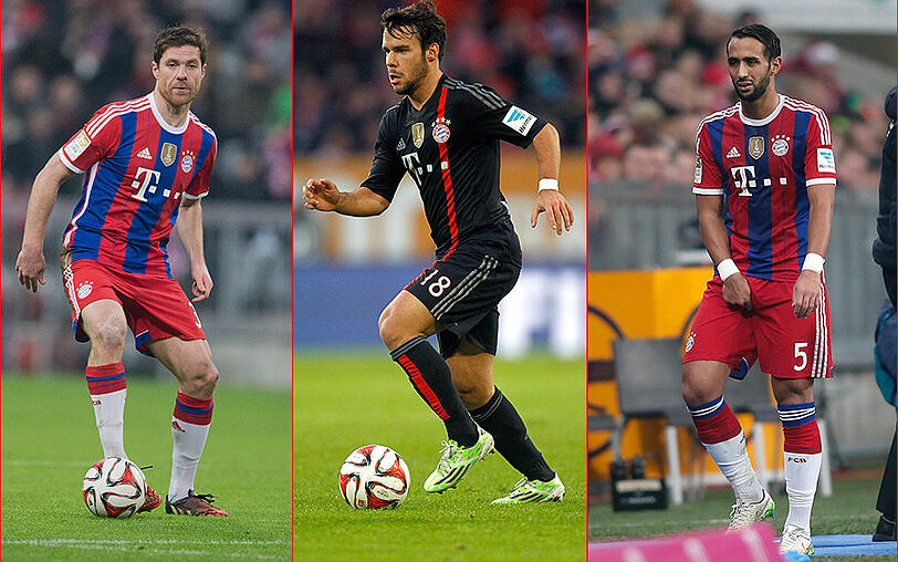 Haben bei den Bayern überzeugt (v.l.): Xabi Alonso, Juan Bernat, Medhi Benatia.