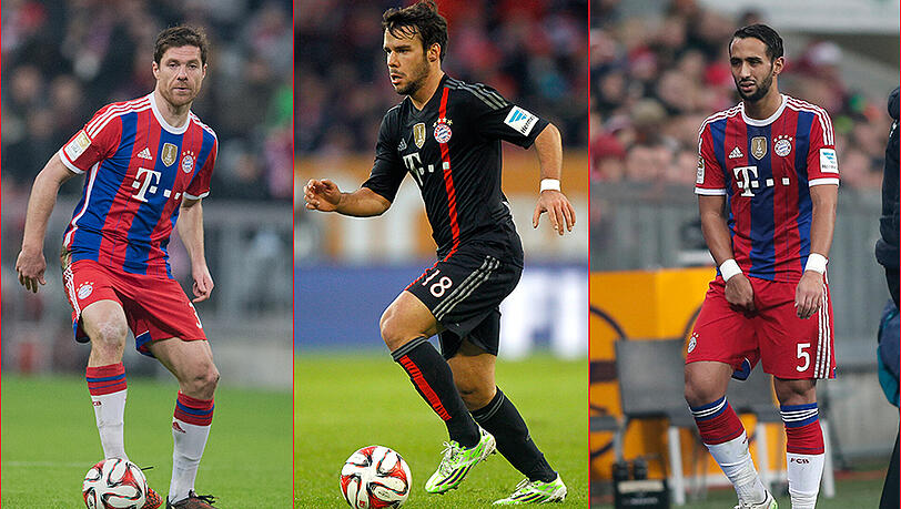 Haben bei den Bayern überzeugt (v.l.): Xabi Alonso, Juan Bernat, Medhi Benatia. Haben bei den Bayern überzeugt (v.l.): Xabi Alonso, Juan Bernat, Medhi Benatia.
