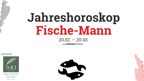 Das Jahreshoroskop 2025 für den Fische-Mann.