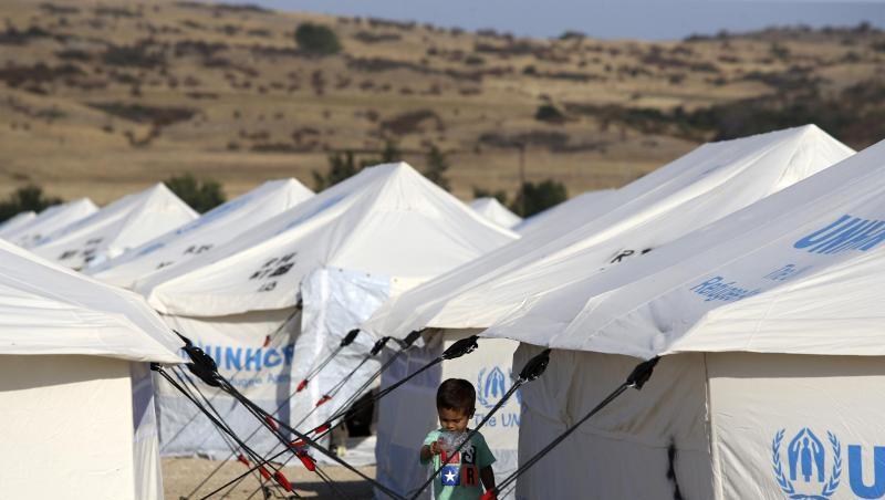 Flüchtlingslager im Norden Griechenlands: Hierhin bringt die griechische Regierung Migranten, um die überfüllten Lager im Osten der Ägäis zu entlasten. Flüchtlingslager im Norden Griechenlands: Hierhin bringt die griechische Regierung Migranten, um die überfüllten Lager im Osten der Ägäis zu entlasten.