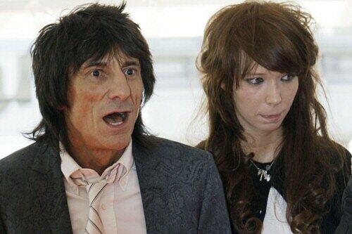 Schon ersetzt: Statt Jekaterina ist nun eine Frau namens Hannah an der Seite von Ron Wood gesichtet worden.