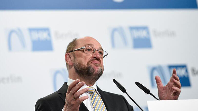 Martin Schulz, Kanzlerkandidat und SPD-Vorsitzender, hält eine Rede zur Wirtschaftspolitik mit dem Titel "Gerechtigkeit und Innovation". Martin Schulz, Kanzlerkandidat und SPD-Vorsitzender, hält eine Rede zur Wirtschaftspolitik mit dem Titel "Gerechtigkeit und Innovation".