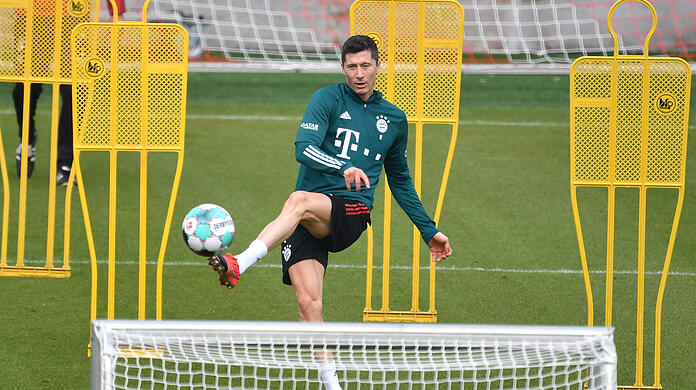 Robert Lewandowski ackert fürs Comeback.