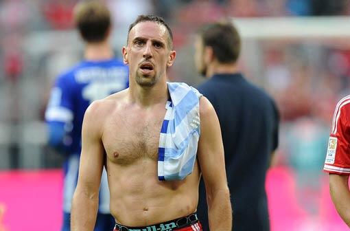 Durchatmen nach dem Arbeitssieg gegen Hertha BSC Berlin: Bayern-Star Franck Ribéry