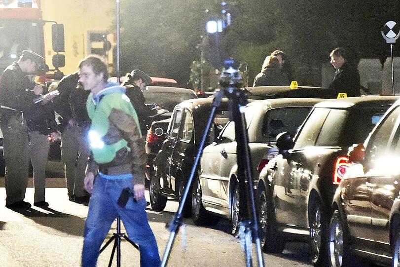 Die Polizei sichert Spuren