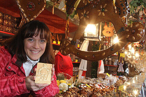 Ihre Christkindlesmarkt-Bude ist heuer die Schönste: Kerstin Woitinik.