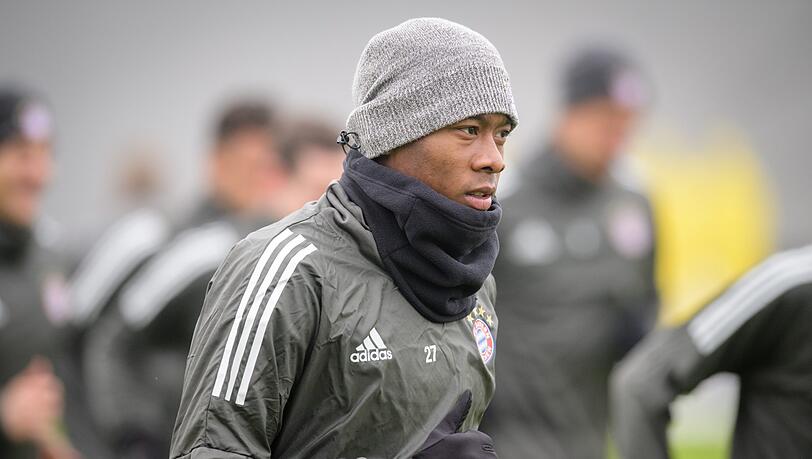 Auch David Alaba trainierte am Montag nicht mit der Mannschaft.