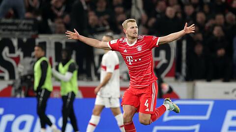 Matthijs de Ligt schoss Bayern in Stuttgart in Führung.