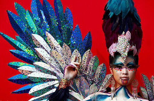 Schrille Outfits, nackte Haut. Das Internationale Bodypainting Festival in Daegu, Süd-Korea. Hier sind die schönsten Fotos.