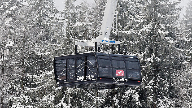Die neue Seilbahn an der Zugspitze geht Ende Dezember in Betrieb.