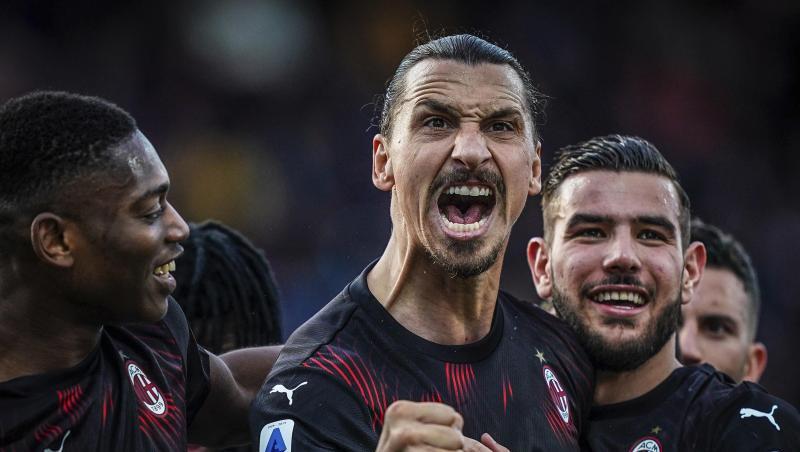 Zweites Spiel, erstes Tor: Zlatan Ibrahimovic (M) überzeugt beim AC Mailand. Zweites Spiel, erstes Tor: Zlatan Ibrahimovic (M) überzeugt beim AC Mailand.