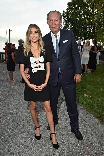 Dr. Werner Mang strahlte an der Seite von Cathy Hummels.