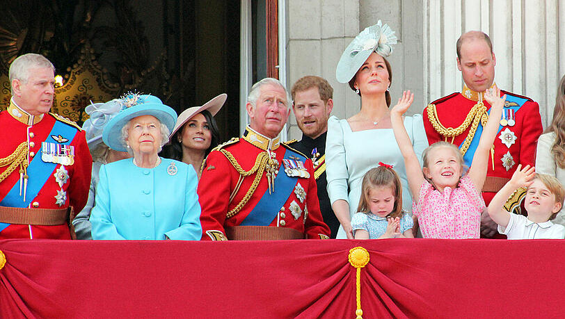 Die britischen Royals bei Trooping the Colour Die britischen Royals bei Trooping the Colour