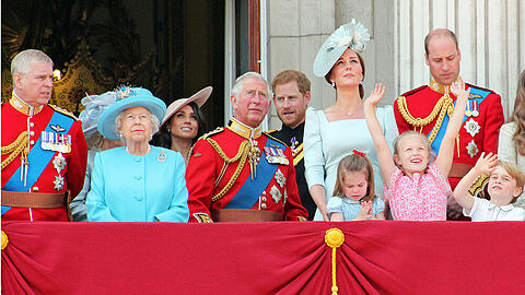 Die britischen Royals bei Trooping the Colour