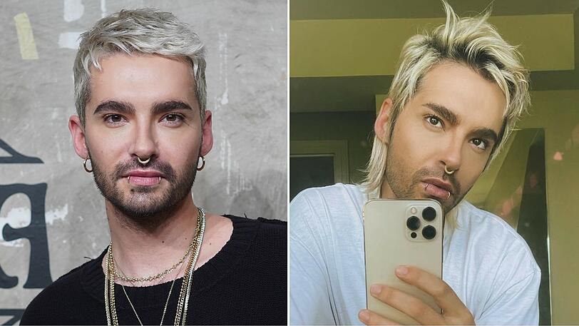 Vorher-Nachher-Vergleich: So sieht Bill Kaulitz mit seiner neuen Frisur aus.