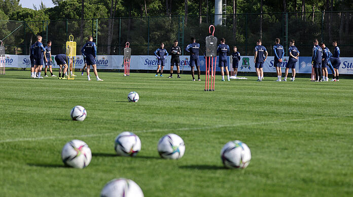 Blick auf den Trainingsplatz in Belek. Wer konnte punkten, wer eher nicht?