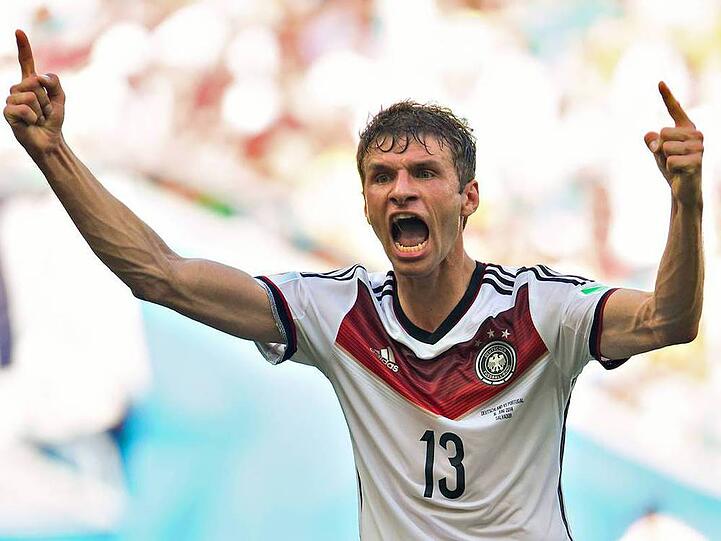In Brasilien hatte Thomas Müller bisher drei Mal Grund zum Jubeln