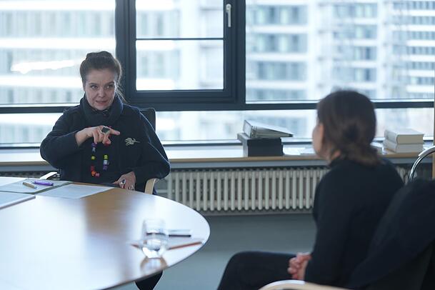 Ehbauer im Gespräch mit AZ-Rathausreporterin Christina Hertel. Ehbauer im Gespräch mit AZ-Rathausreporterin Christina Hertel.
