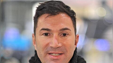 Lucas Cordalis bei der Abreise der Kandidaten ins Dschungelcamp am Flughafen Frankfurt.
