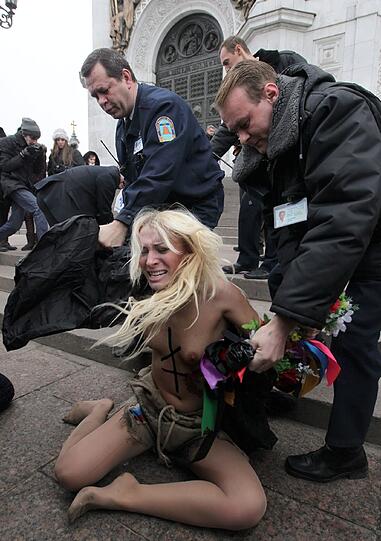 Femen-Nacktprotest: Die Bilder